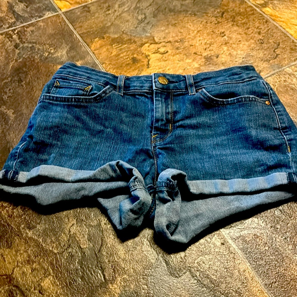 Woman’s blue jeans, shorts size 26